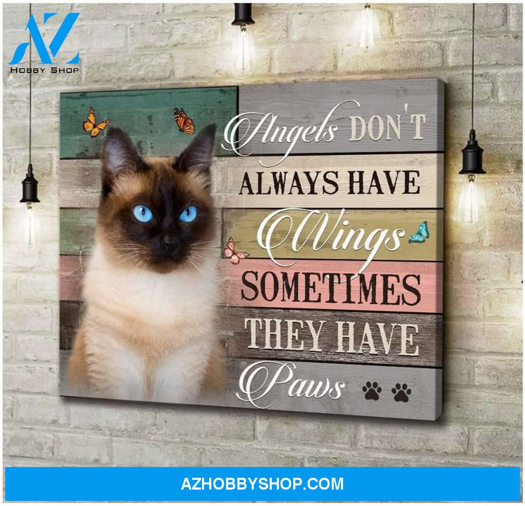 They Have Paws Siamese Wall Art Canvas