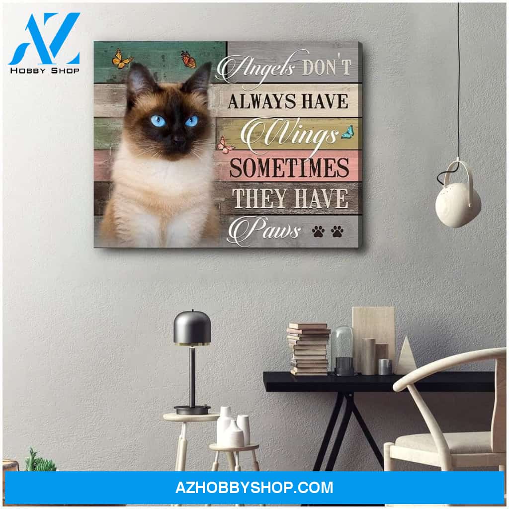 They Have Paws Siamese Wall Art Canvas