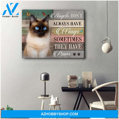 They Have Paws Siamese Wall Art Canvas