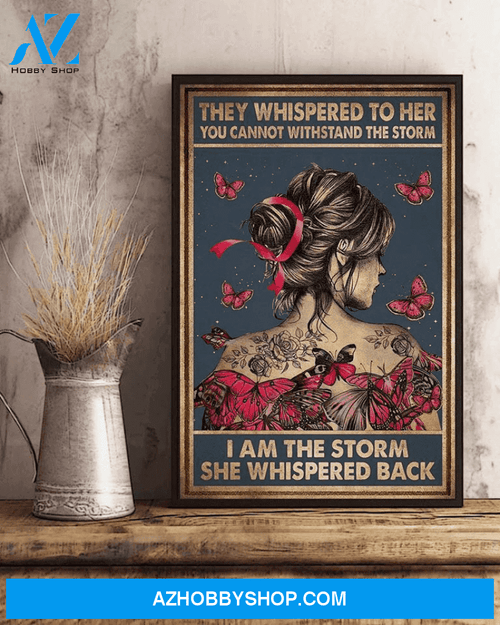 They Whispered To Her Vertical Canvas Wall Art, Wall Decor Visual Art