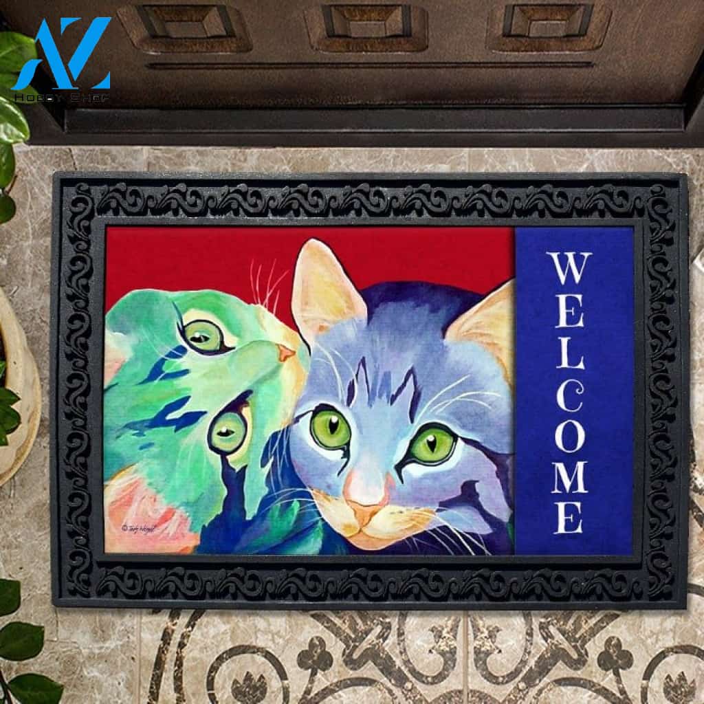 Things Are Looking Up Kitten Doormat - 18" x 30"