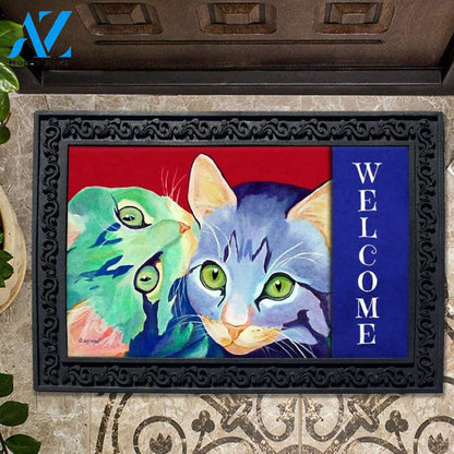Things Are Looking Up Kitten Doormat - 18" x 30"