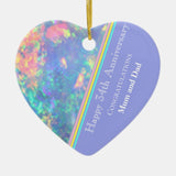 Thirty Fourth Wedding Anniversary, Opal,  Ceramic Ornament