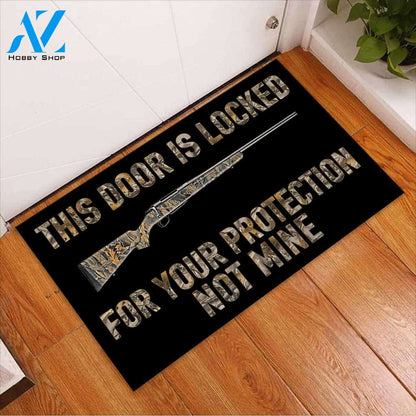 This Door Is Locked - Hunting Doormat