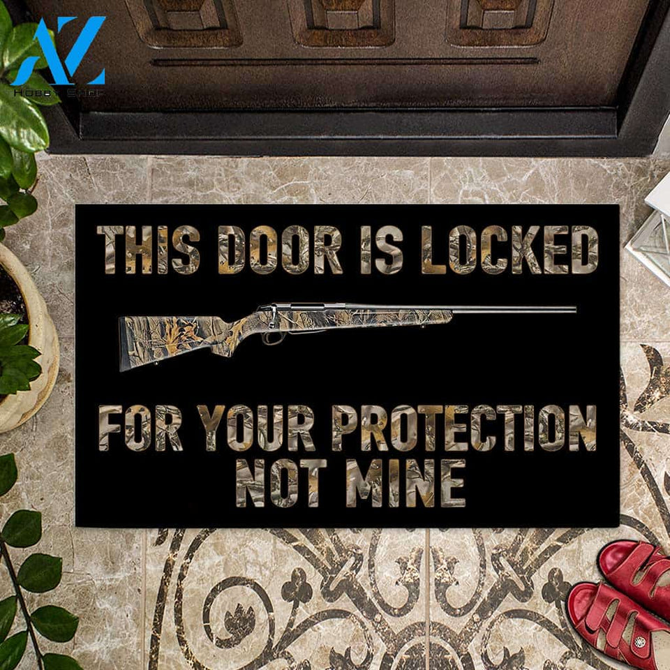 This Door Is Locked - Hunting Doormat