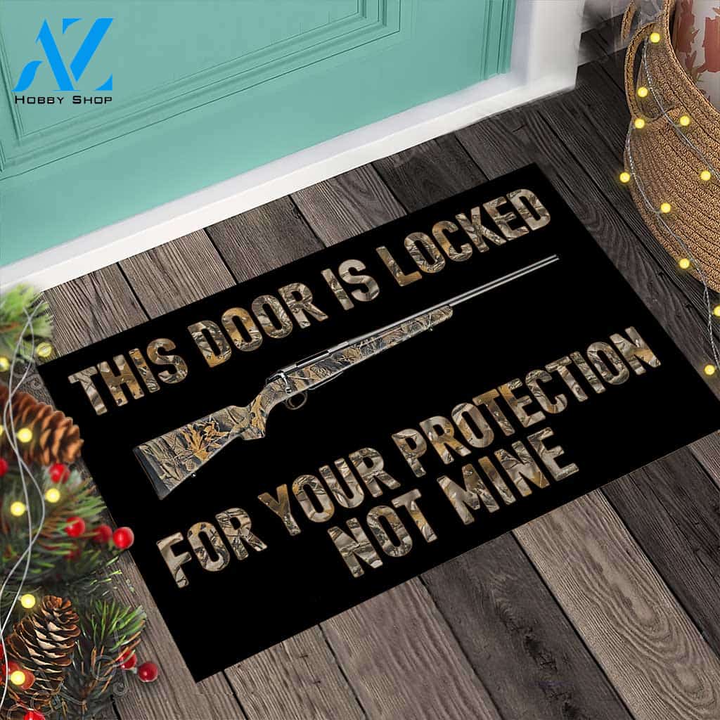 This Door Is Locked - Hunting Doormat