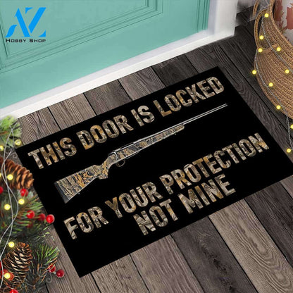 This Door Is Locked - Hunting Doormat