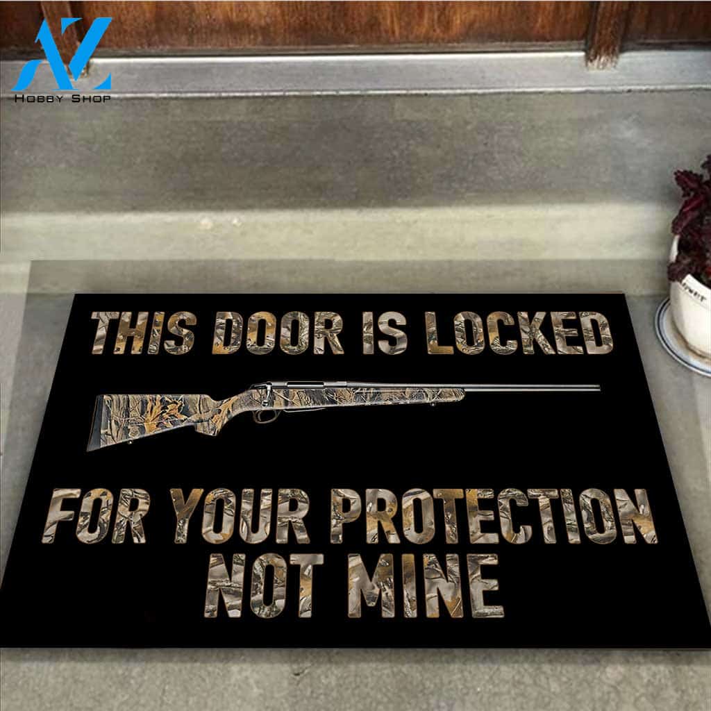 This Door Is Locked - Hunting Doormat