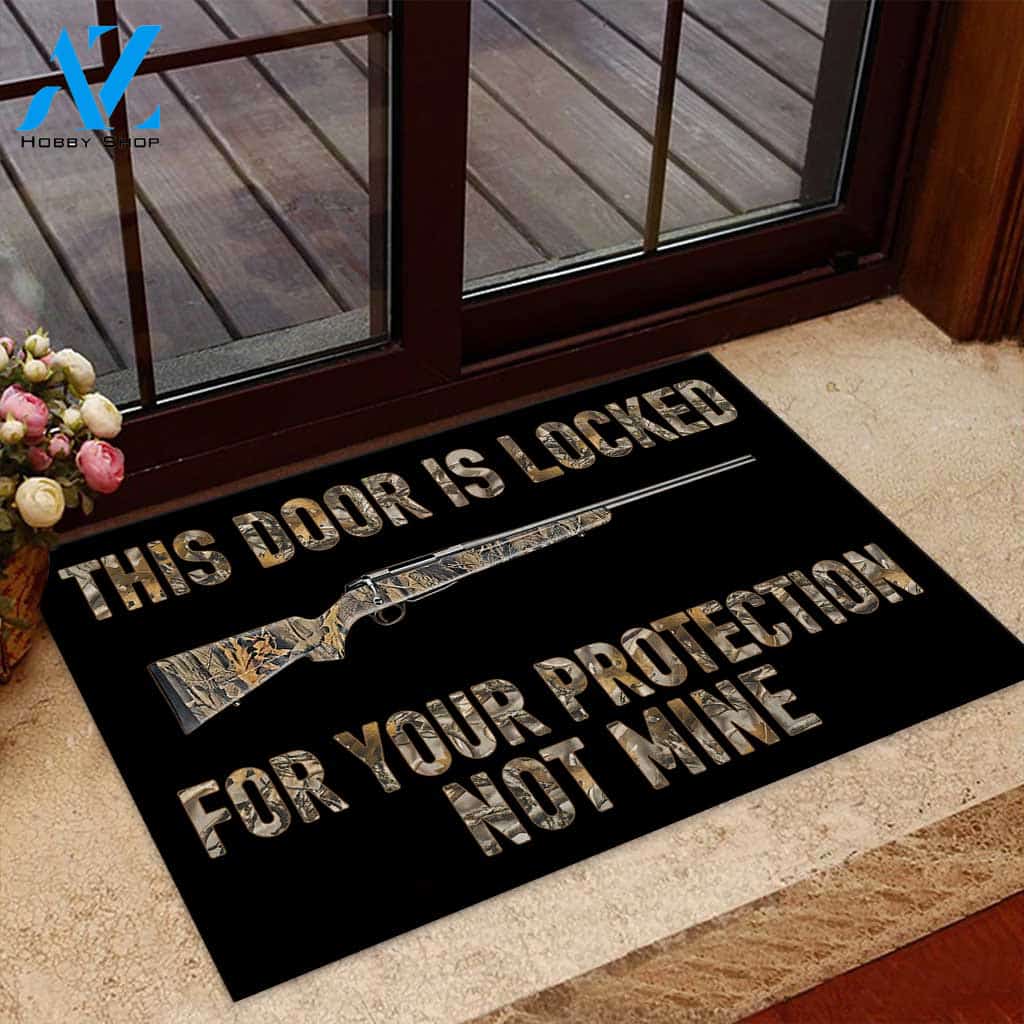 This Door Is Locked - Hunting Doormat