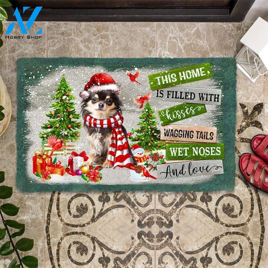This Home Is Filled With Kisses Chihuahua Doormat