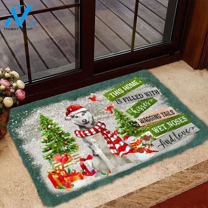 This Home Is Filled With Kisses Husky Doormat