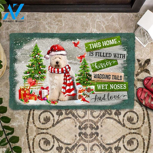 This Home Is Filled With Kisses Old English Sheepdog Doormat