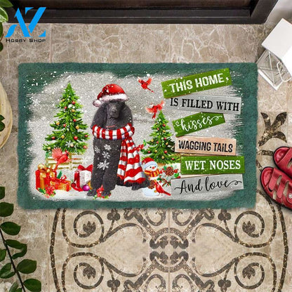 This Home Is Filled With Kisses Poodle Doormat