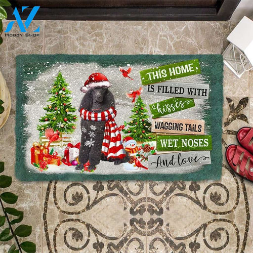 This Home Is Filled With Kisses Poodle Doormat