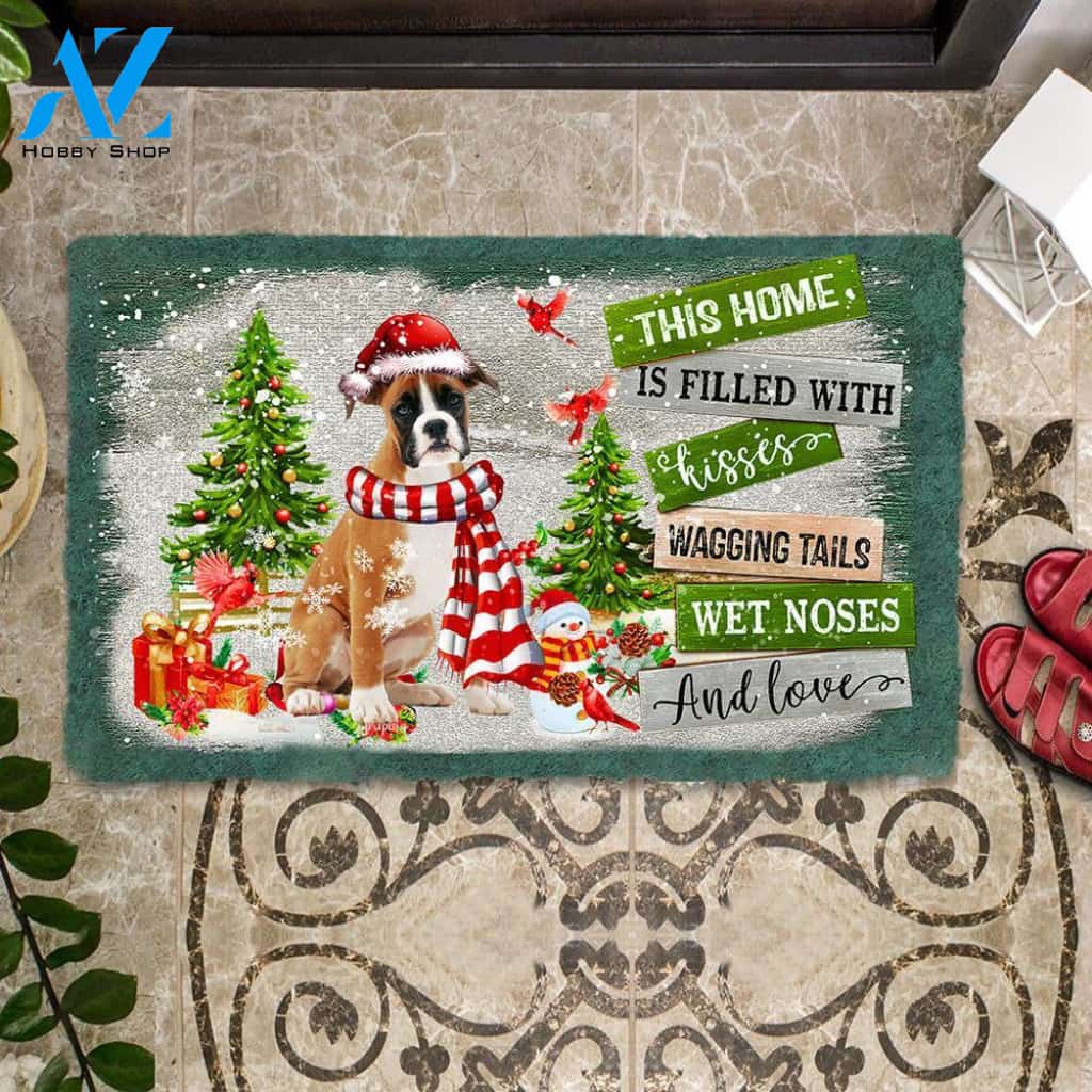 This Home Is Filled With KissesBoxer Doormat