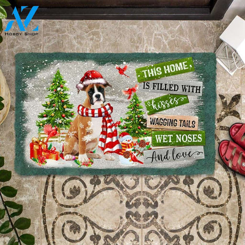 This Home Is Filled With KissesBoxer Doormat