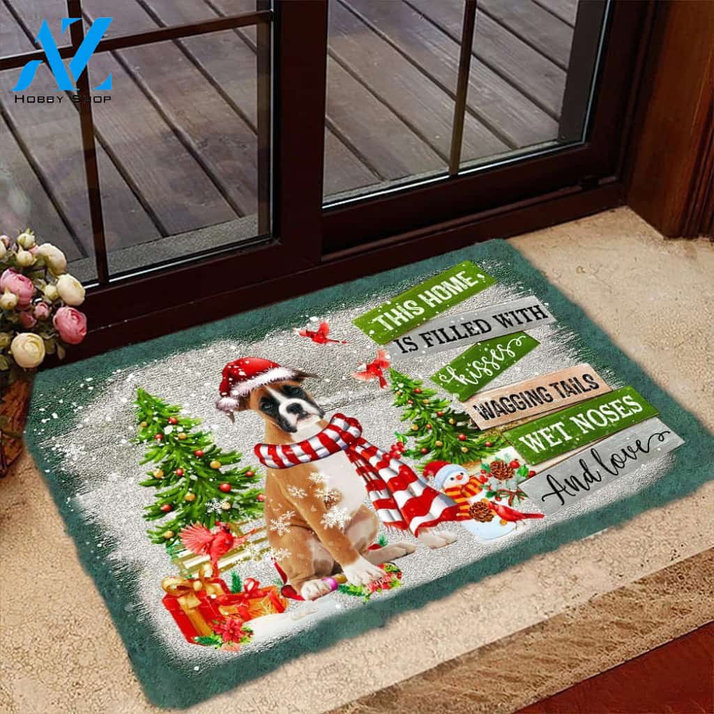 This Home Is Filled With KissesBoxer Doormat