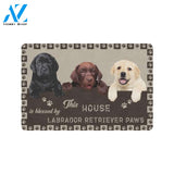 This House Is Blessed By Labrador Retriever Paws Doormat Indoor And Outdoor Mat Entrance Rug Sweet Home Decor Housewarming Gift Gift For Friend Family Stem Feminist