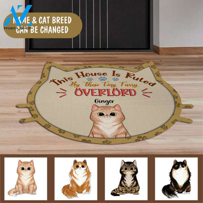 This House Is Ruled By These Tiny Furry Overlords, Personalized Doormat