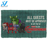 Gearhumans Gearhuman 3D This House Protected By Frenc Bulldog Doormat