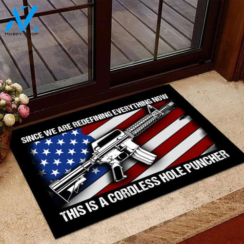  This Is A Cordless Hole Puncher Door Mats
