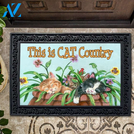 This is Cat Country Doormat - 18" x 30"