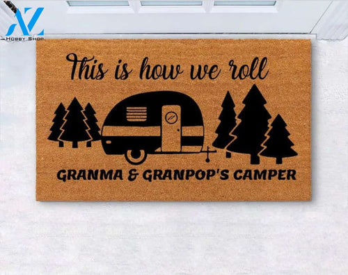 This is how we roll, Customize Doormat, Uniqeu Doormat, Personalized Doormat, Welcome Doormat, Wedding Gift, Funny Mat, Remove Your Shoes