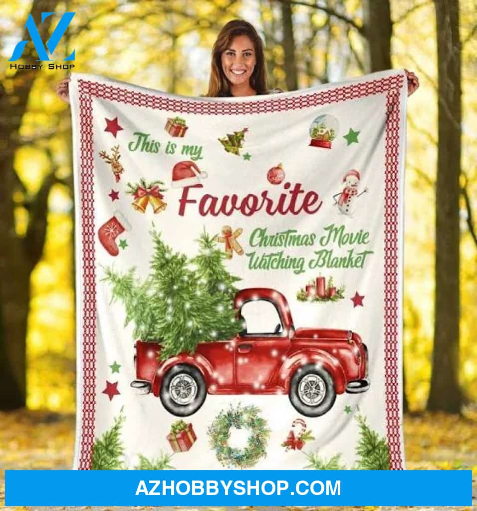This Is My Favorite Christmas Movie Xmas Fleece Blanket Gift For People Home Decor Bedding Couch Sofa Soft And Comfy Cozy