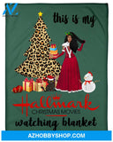 This Is My Hallmark Christmas Movie Fleece Blanket Gift For Family, Birthday, Christmas, Gift For Her Gift Home Decor Bedding Couch Sofa Soft and Comfy