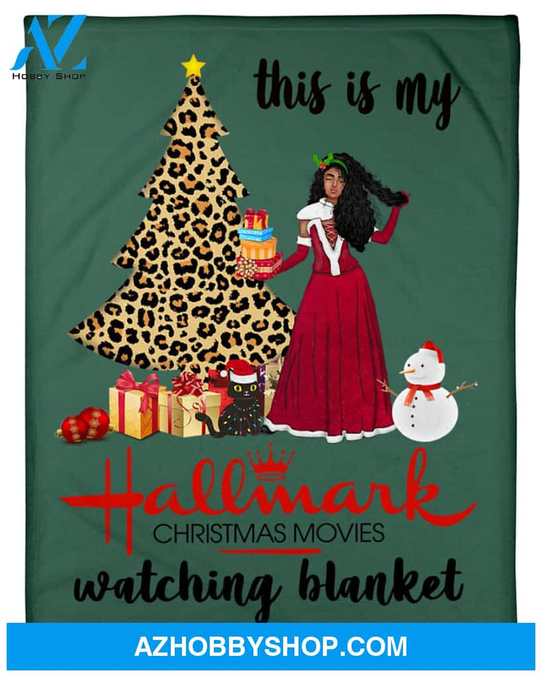 This Is My Hallmark Christmas Movie Fleece Blanket Gift For Family, Birthday, Christmas, Gift For Her Gift Home Decor Bedding Couch Sofa Soft and Comfy