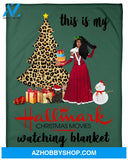 This Is My Hallmark Christmas Movie Fleece Blanket Gift For Family, Birthday, Christmas, Gift For Her Gift Home Decor Bedding Couch Sofa Soft and Comfy