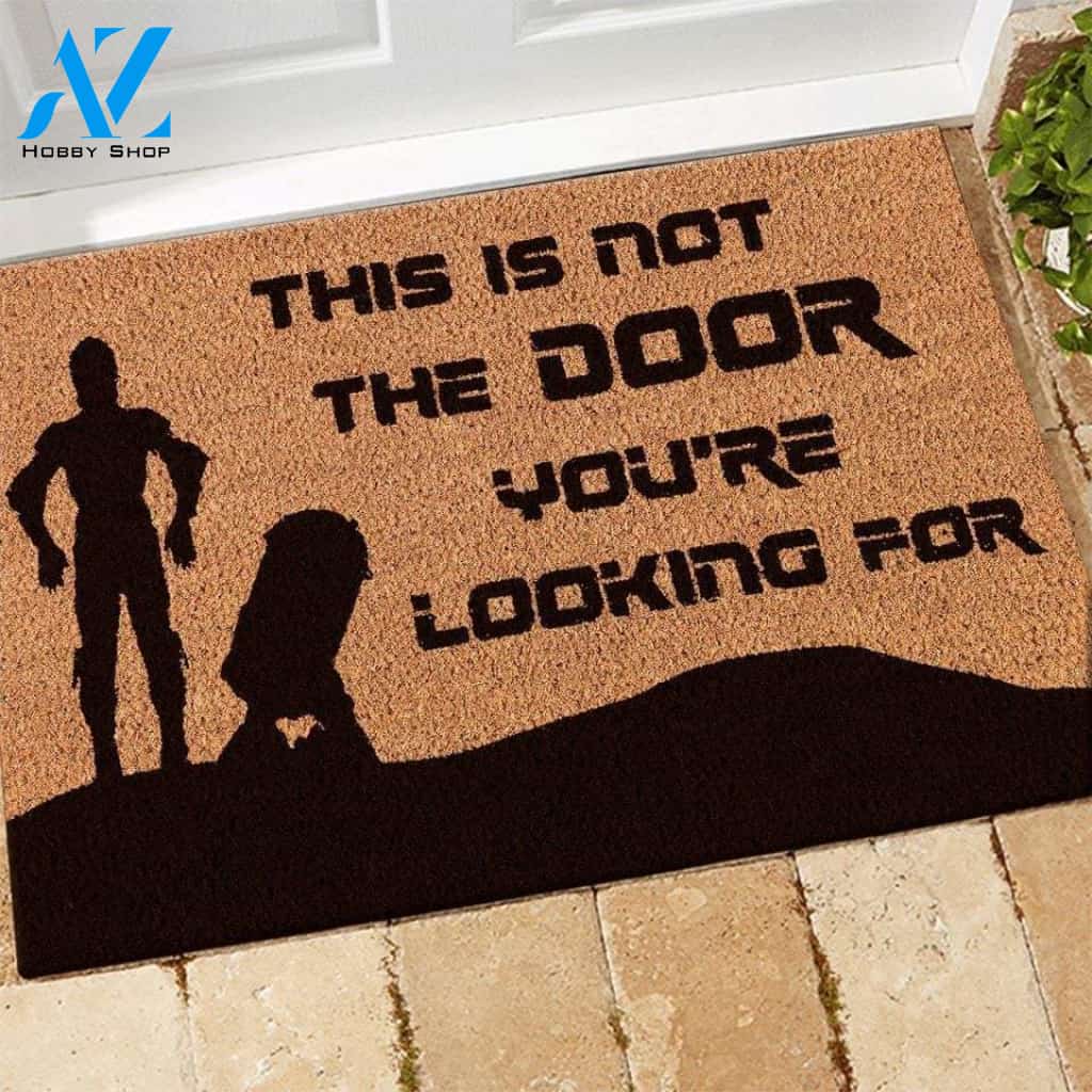This Is Not The Door You’re Looking For Doormat | Welcome Mat | House Warming Gift