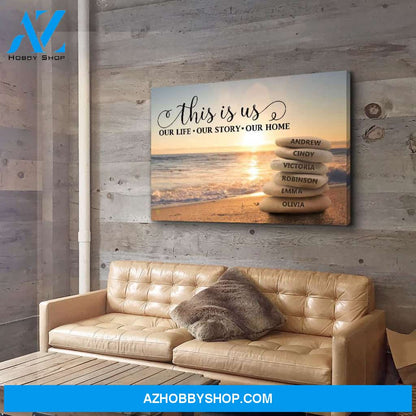 This Is Our Story - Personalized Custom Name Canvas