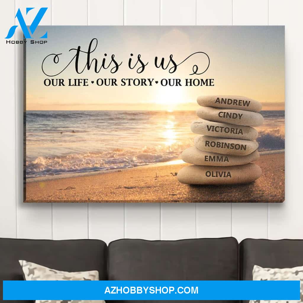 This Is Our Story - Personalized Custom Name Canvas