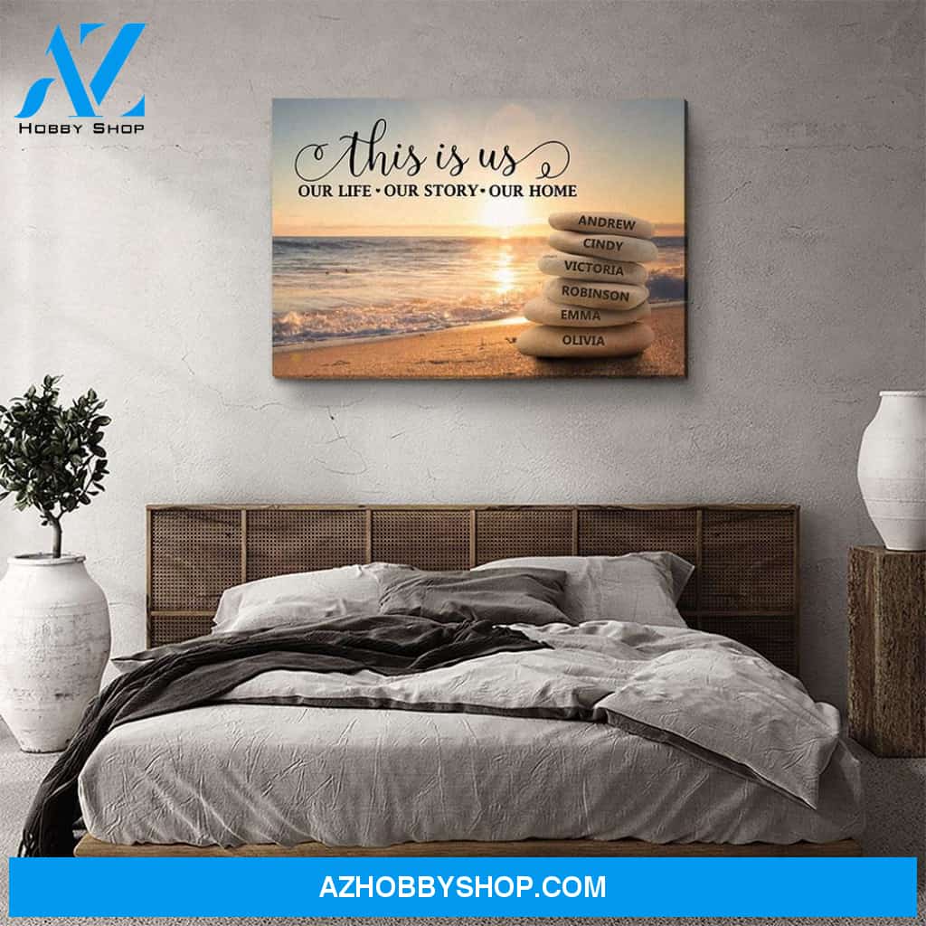 This Is Our Story - Personalized Custom Name Canvas