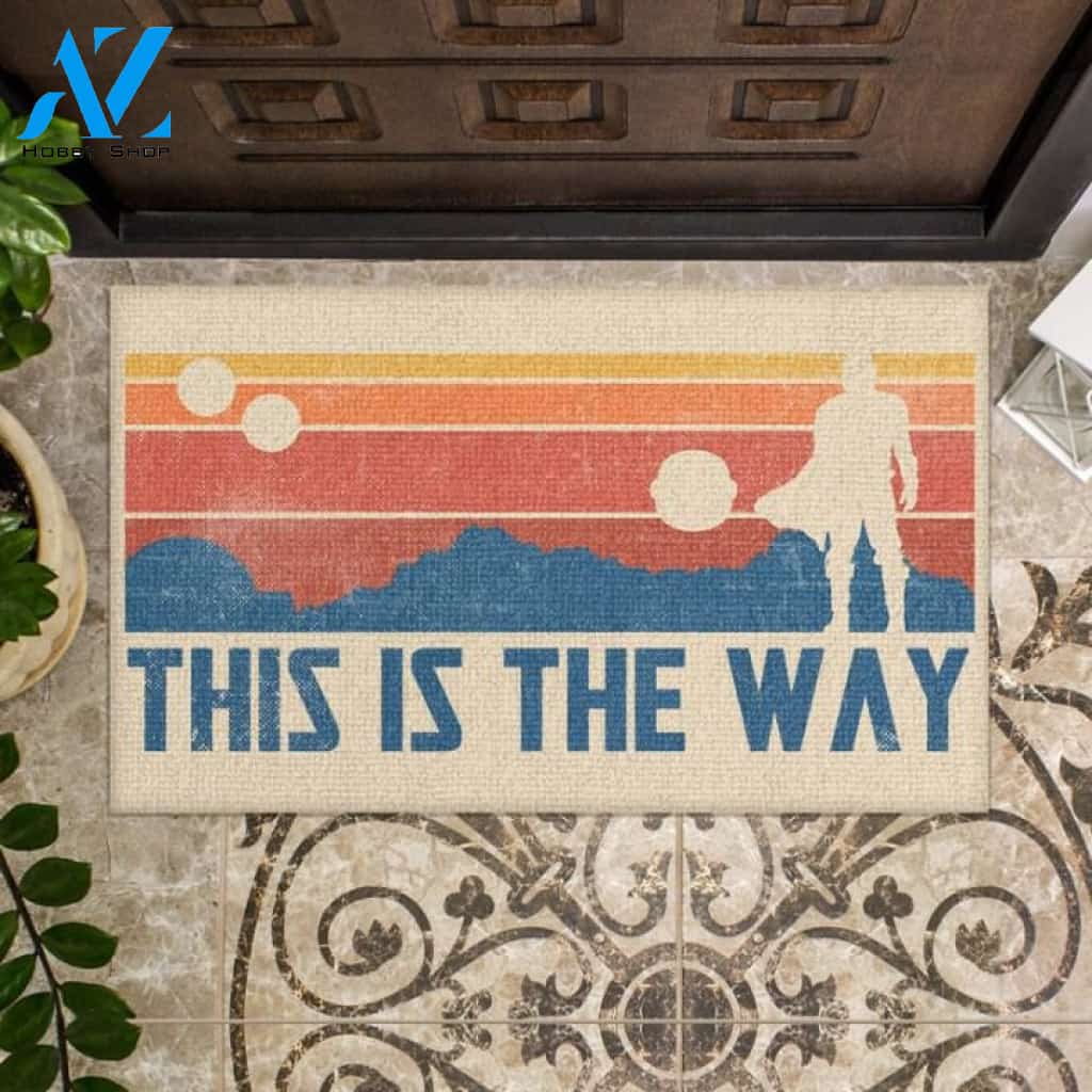 This is the way vintage Doormat | Welcome Mat | House Warming Gift