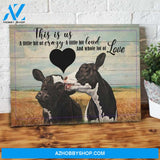 This Is Us A Little Bit Of Crazy Cow Couples Canvas - Wall Decor Visual Art