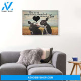 This Is Us A Little Bit Of Crazy Cow Couples Canvas - Wall Decor Visual Art