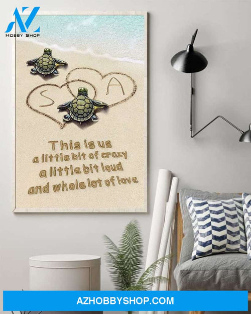 This Is Us - And Whole Lot Of Love, Family Custom Poster/Canvas, Gift For Couple