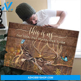 This Is Us Deer Couple Canvas Gift For Couple