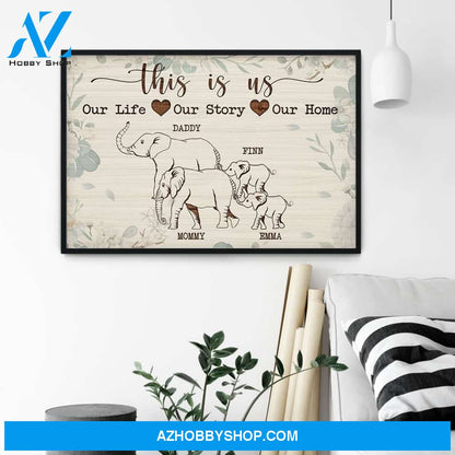 This Is Us, Family Custom Poster/Canvas, Gift For Family