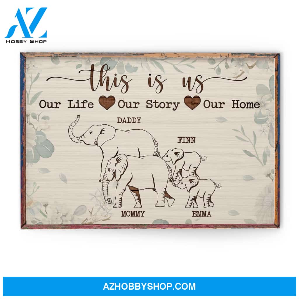 This Is Us, Family Custom Poster/Canvas, Gift For Family