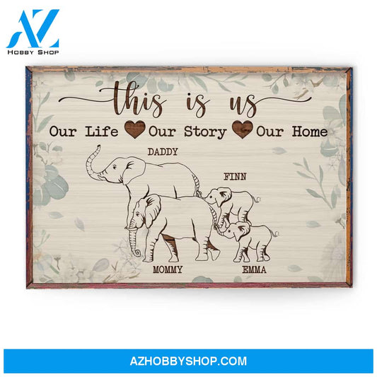 This Is Us, Family Custom Poster/Canvas, Gift For Family
