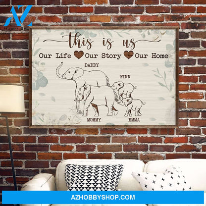 This Is Us, Family Custom Poster/Canvas, Gift For Family