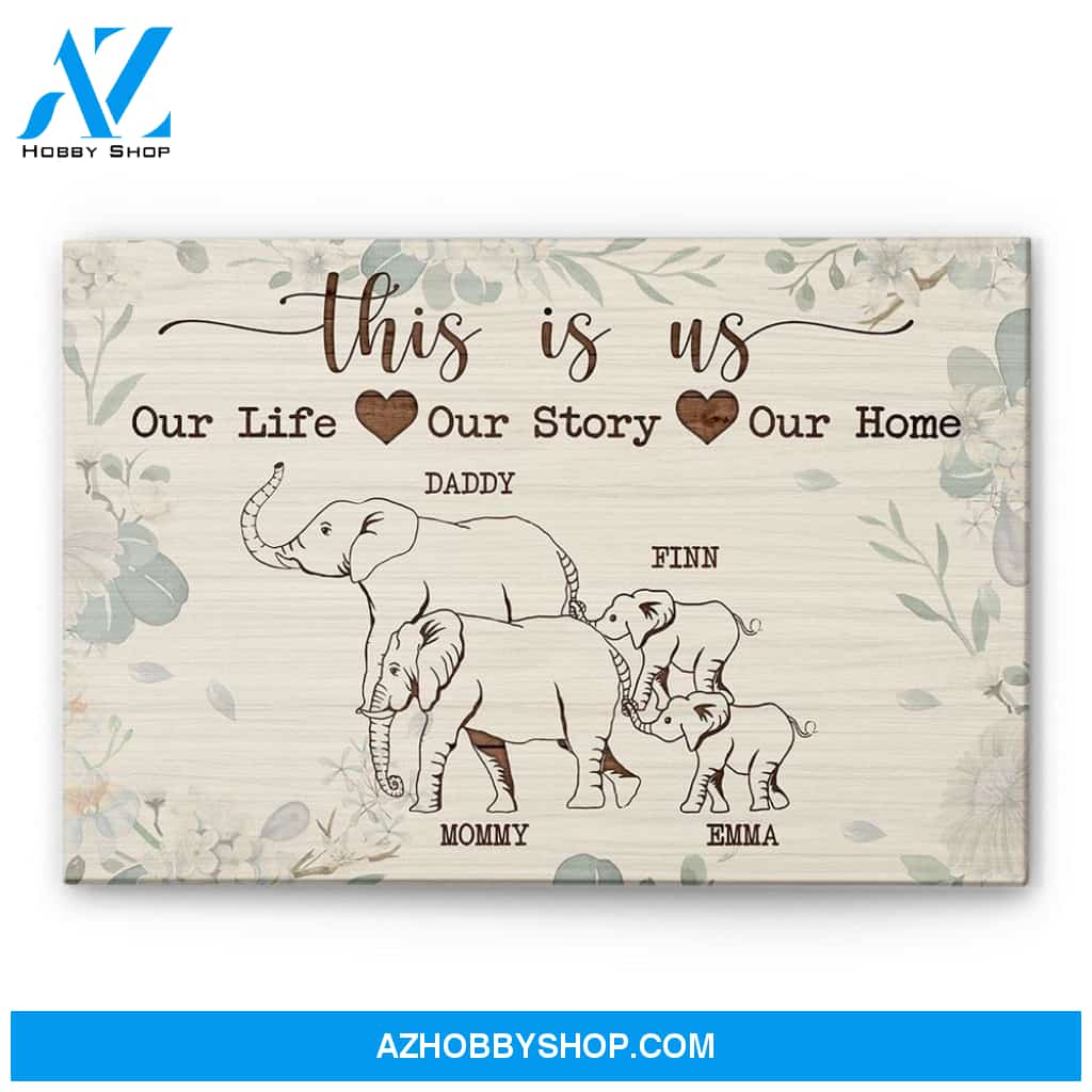 This Is Us, Family Custom Poster/Canvas, Gift For Family