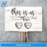 This is us family multi names - Personalized Canvas