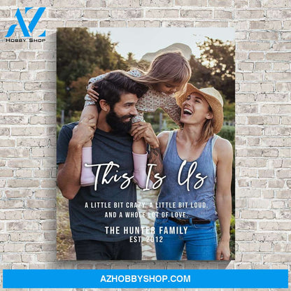 This is Us Family Photo Premium Canvas