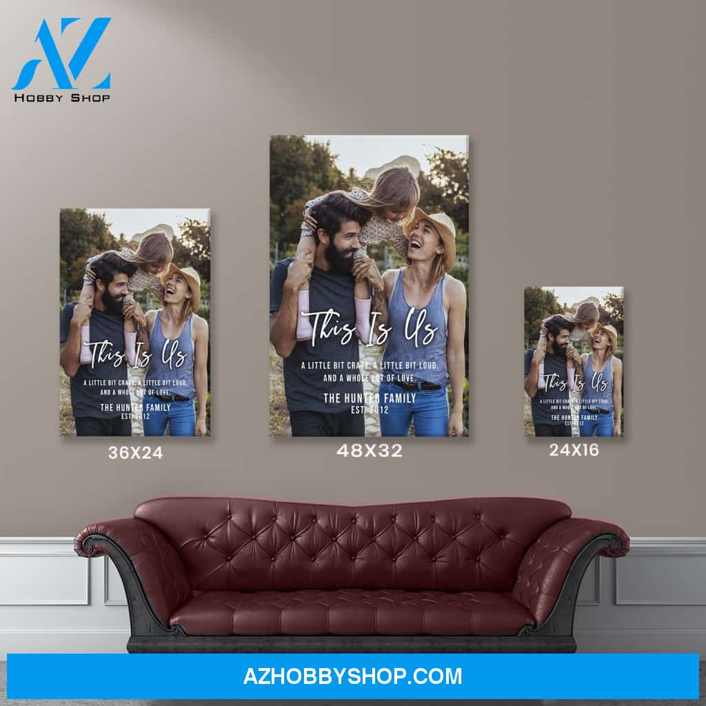 This is Us Family Photo Premium Canvas