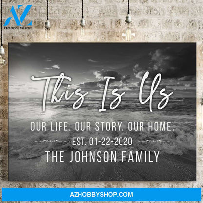 This Is Us Ocean Sunset Premium Canvas