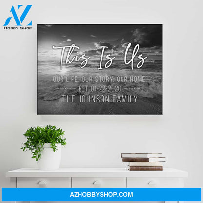 This Is Us Ocean Sunset Premium Canvas